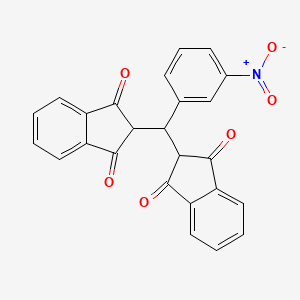 molecular formula C25H15NO6 B3743918 2,2'-[(3-nitrophenyl)methylene]bis(1H-indene-1,3(2H)-dione) 