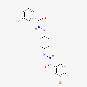 molecular formula C20H18Br2N4O2 B3743920 N',N''-1,4-cyclohexanediylidenebis(3-bromobenzohydrazide) 