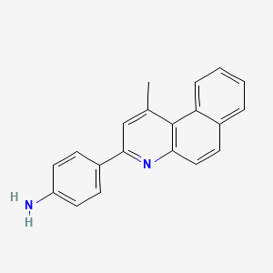 molecular formula C20H16N2 B3743955 4-(1-methylbenzo[f]quinolin-3-yl)aniline 