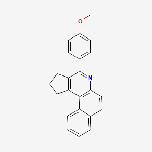 molecular formula C23H19NO B3743965 4-(4-methoxyphenyl)-2,3-dihydro-1H-benzo[f]cyclopenta[c]quinoline 
