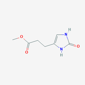 molecular formula C7H10N2O3 B3743981 methyl 3-(2-oxo-2,3-dihydro-1H-imidazol-4-yl)propanoate 