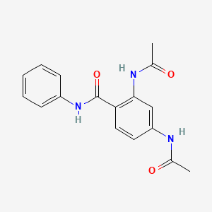 molecular formula C17H17N3O3 B3743987 2,4-bis(acetylamino)-N-phenylbenzamide 