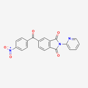 molecular formula C20H11N3O5 B3743999 5-(4-nitrobenzoyl)-2-(2-pyridinyl)-1H-isoindole-1,3(2H)-dione 