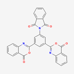 molecular formula C30H15N3O6 B3744007 2-[3,5-bis(4-oxo-4H-3,1-benzoxazin-2-yl)phenyl]-1H-isoindole-1,3(2H)-dione 
