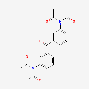 molecular formula C21H20N2O5 B3744013 N,N'-(carbonyldi-3,1-phenylene)bis(N-acetylacetamide) 