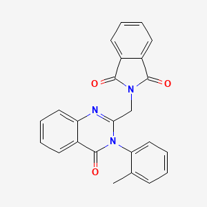 molecular formula C24H17N3O3 B3744075 2-{[3-(2-methylphenyl)-4-oxo-3,4-dihydro-2-quinazolinyl]methyl}-1H-isoindole-1,3(2H)-dione 