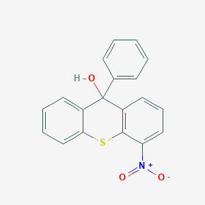 molecular formula C19H13NO3S B374408 4-Nitro-9-phenylthioxanthen-9-ol 