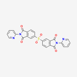 molecular formula C26H14N4O6S B3744091 5,5'-sulfonylbis[2-(2-pyridinyl)-1H-isoindole-1,3(2H)-dione] 