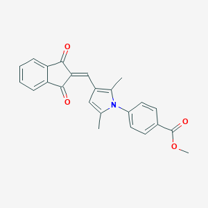 methyl 4-{3-[(1,3-dioxo-1,3-dihydro-2H-inden-2-ylidene)methyl]-2,5-dimethyl-1H-pyrrol-1-yl}benzoate