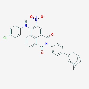 2-[4-(1-adamantyl)phenyl]-6-(4-chloroanilino)-5-nitro-1H-benzo[de]isoquinoline-1,3(2H)-dione