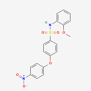 molecular formula C19H16N2O6S B3744309 N-(2-methoxyphenyl)-4-(4-nitrophenoxy)benzenesulfonamide 