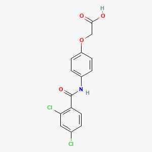 molecular formula C15H11Cl2NO4 B3744330 {4-[(2,4-dichlorobenzoyl)amino]phenoxy}acetic acid 