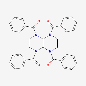 molecular formula C34H30N4O4 B3744339 1,4,5,8-tetrabenzoyldecahydropyrazino[2,3-b]pyrazine CAS No. 90176-79-7