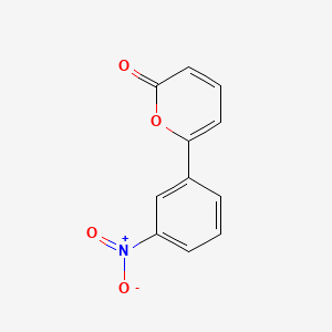 molecular formula C11H7NO4 B3744342 6-(3-nitrophenyl)-2H-pyran-2-one 