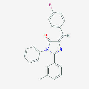 5-(4-fluorobenzylidene)-2-(3-methylphenyl)-3-phenyl-3,5-dihydro-4H-imidazol-4-one