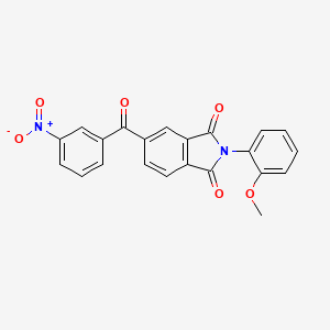 molecular formula C22H14N2O6 B3744375 2-(2-methoxyphenyl)-5-(3-nitrobenzoyl)-1H-isoindole-1,3(2H)-dione 