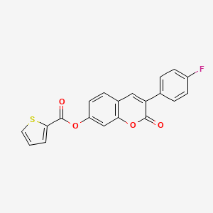 molecular formula C20H11FO4S B3744402 3-(4-fluorophenyl)-2-oxo-2H-chromen-7-yl 2-thiophenecarboxylate 