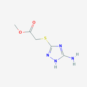 molecular formula C5H8N4O2S B3744415 methyl [(5-amino-1H-1,2,4-triazol-3-yl)thio]acetate 