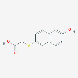 molecular formula C12H10O3S B3744421 [(6-hydroxy-2-naphthyl)thio]acetic acid 