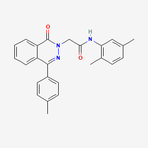molecular formula C25H23N3O2 B3744438 N-(2,5-dimethylphenyl)-2-[4-(4-methylphenyl)-1-oxo-2(1H)-phthalazinyl]acetamide 
