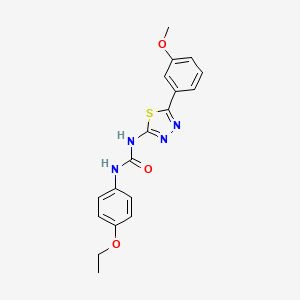 molecular formula C18H18N4O3S B3744459 N-(4-ethoxyphenyl)-N'-[5-(3-methoxyphenyl)-1,3,4-thiadiazol-2-yl]urea 