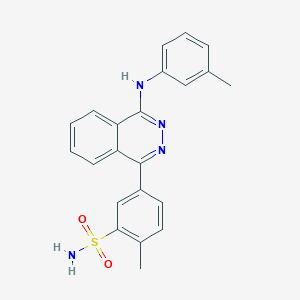 molecular formula C22H20N4O2S B3744463 2-methyl-5-{4-[(3-methylphenyl)amino]-1-phthalazinyl}benzenesulfonamide 