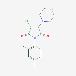 molecular formula C16H17ClN2O3 B374447 3-Chloro-1-(2,4-dimethylphenyl)-4-morpholin-4-ylpyrrole-2,5-dione CAS No. 307528-24-1