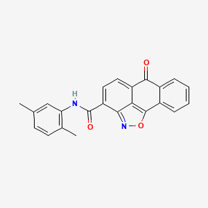 molecular formula C23H16N2O3 B3744482 N-(2,5-dimethylphenyl)-6-oxo-6H-anthra[1,9-cd]isoxazole-3-carboxamide 