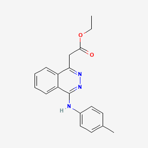 molecular formula C19H19N3O2 B3744490 ethyl {4-[(4-methylphenyl)amino]-1-phthalazinyl}acetate 