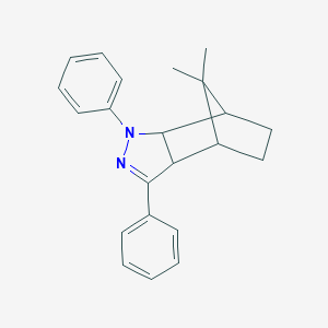 molecular formula C22H24N2 B374450 10,10-Dimethyl-3,5-diphenyl-3,4-diazabicyclo[5.2.1.0~2,6~]dec-4-ene 