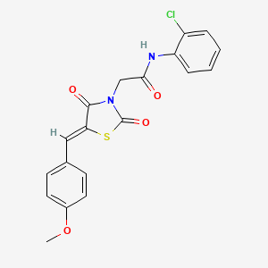 N-(2-chlorophenyl)-2-[5-(4-methoxybenzylidene)-2,4-dioxo-1,3-thiazolidin-3-yl]acetamide