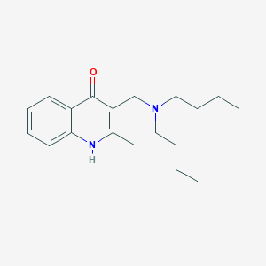 3-[(Dibutylamino)methyl]-2-methylquinolin-4-ol