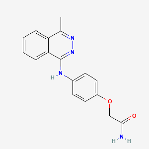 molecular formula C17H16N4O2 B3744531 2-{4-[(4-methyl-1-phthalazinyl)amino]phenoxy}acetamide 