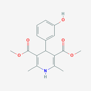 molecular formula C17H19NO5 B374455 Dimethyl 4-(3-hydroxyphenyl)-2,6-dimethyl-1,4-dihydropyridine-3,5-dicarboxylate 