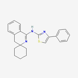 molecular formula C23H23N3S B3744566 N-(4-phenyl-1,3-thiazol-2-yl)-4'H-spiro[cyclohexane-1,3'-isoquinolin]-1'-amine 