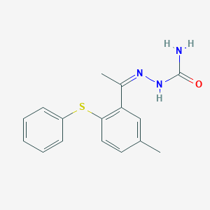 1-[5-Methyl-2-(phenylsulfanyl)phenyl]ethanone semicarbazone