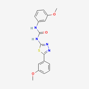 molecular formula C17H16N4O3S B3744577 N-(3-methoxyphenyl)-N'-[5-(3-methoxyphenyl)-1,3,4-thiadiazol-2-yl]urea 
