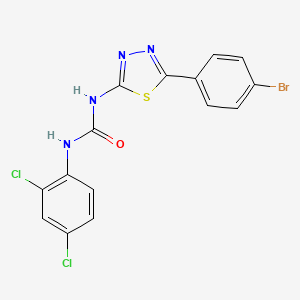 molecular formula C15H9BrCl2N4OS B3744639 N-[5-(4-bromophenyl)-1,3,4-thiadiazol-2-yl]-N'-(2,4-dichlorophenyl)urea 