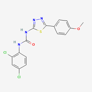 molecular formula C16H12Cl2N4O2S B3744669 N-(2,4-dichlorophenyl)-N'-[5-(4-methoxyphenyl)-1,3,4-thiadiazol-2-yl]urea 