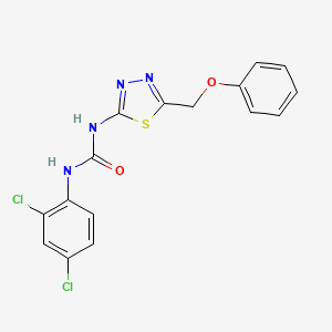 molecular formula C16H12Cl2N4O2S B3744681 N-(2,4-dichlorophenyl)-N'-[5-(phenoxymethyl)-1,3,4-thiadiazol-2-yl]urea 
