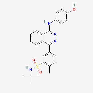 N-(tert-butyl)-5-{4-[(4-hydroxyphenyl)amino]-1-phthalazinyl}-2-methylbenzenesulfonamide