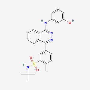 N-(tert-butyl)-5-{4-[(3-hydroxyphenyl)amino]-1-phthalazinyl}-2-methylbenzenesulfonamide