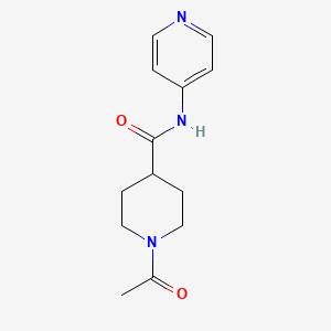 molecular formula C13H17N3O2 B3744750 1-acetyl-N-4-pyridinyl-4-piperidinecarboxamide 