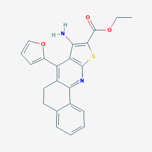 Ethyl 8-amino-7-(2-furyl)-5,6-dihydrobenzo[h]thieno[2,3-b]quinoline-9-carboxylate
