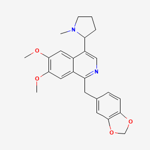 molecular formula C24H26N2O4 B3744775 1-(1,3-benzodioxol-5-ylmethyl)-6,7-dimethoxy-4-(1-methyl-2-pyrrolidinyl)isoquinoline 