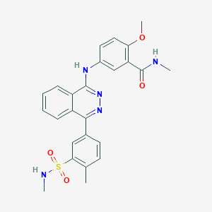 2-methoxy-N-methyl-5-[(4-{4-methyl-3-[(methylamino)sulfonyl]phenyl}-1-phthalazinyl)amino]benzamide