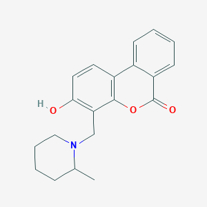 3-Hydroxy-4-[(2-methylpiperidyl)methyl]benzo[c]chromen-6-one