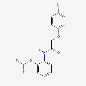 molecular formula C15H12BrF2NO3 B3744817 2-(4-bromophenoxy)-N-[2-(difluoromethoxy)phenyl]acetamide 
