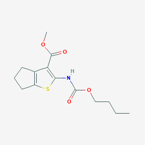 methyl 2-[(butoxycarbonyl)amino]-5,6-dihydro-4H-cyclopenta[b]thiophene-3-carboxylate