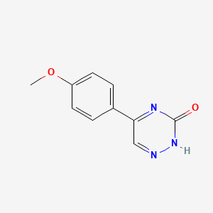 molecular formula C10H9N3O2 B3744875 5-(4-甲氧基苯基)-1,2,4-三嗪-3(2H)-酮 